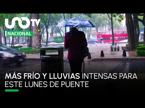  Persistirán las lluvias intensas y heladas en algunos estados del país este 21 de noviembre