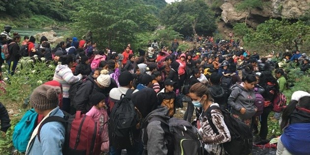  Rescatan a migrantes de un campamento clandestino en Chiapas