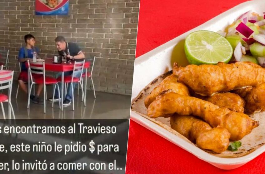  'El Travieso' Arce invita tacos a un niño en Hermosillo: Esta es la taquería que visitó