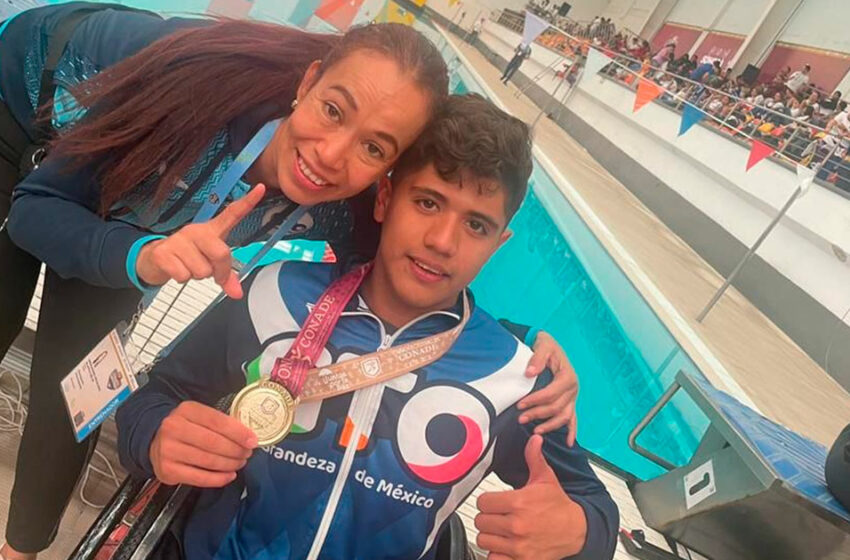  Nadador silaoense, 'Charly' Ramírez, se lleva oro y bronce en Paranacionales CONADE