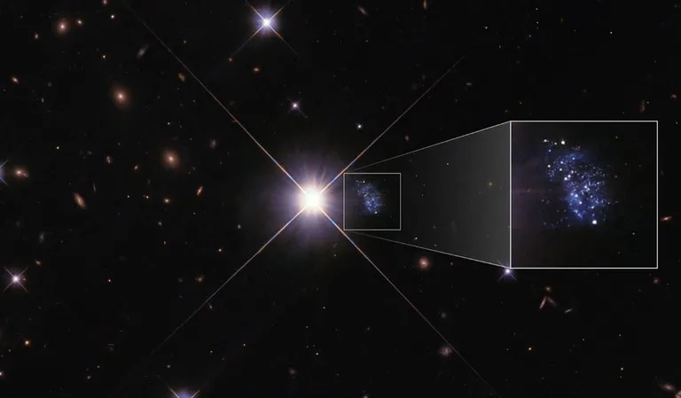 Una galaxia propia del universo lejano a 20 millones de años luz