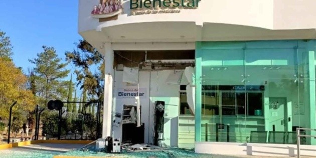  Hacen explotar un cajero del Banco del Bienestar en Hidalgo y se roban el dinero
