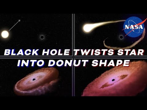  Descubren un agujero negro hambriento, torciendo en forma de dona a una estrella ‘espaguetizada’