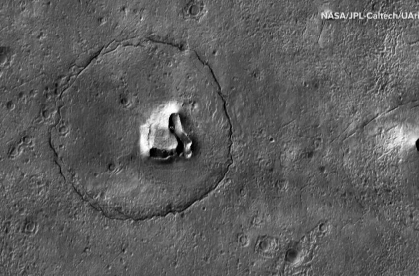  La cámara más avanzada del sistema solar capta la cara de un oso en la superficie de Marte