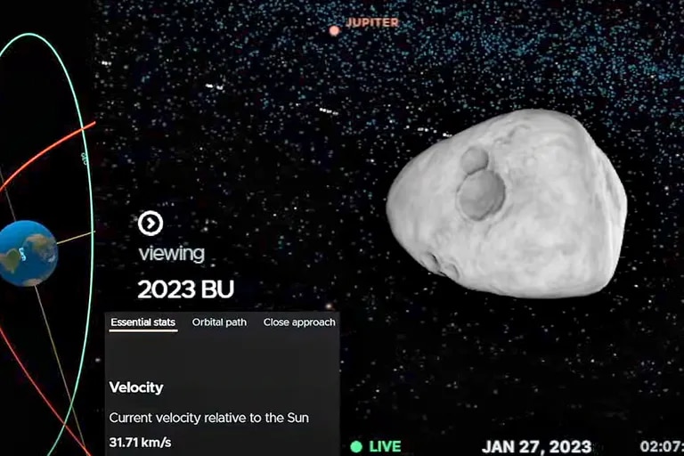  En vivo: seguí el recorrido del asteroide que pasará “extraordinariamente cerca” de la Tierra