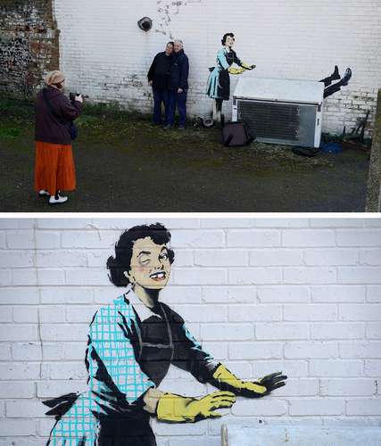  Banksy pone de relieve la violencia doméstica en el Día de San Valentín