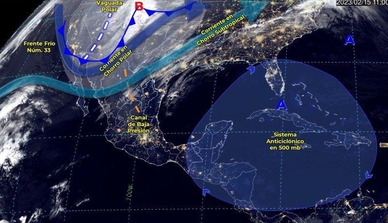  Prevén vientos de 90 a 110 km por hora en noroeste y norte de México