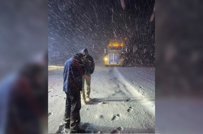  VIDEO | Cierran carreteras por fuertes nevadas en Sonora | El Heraldo de México