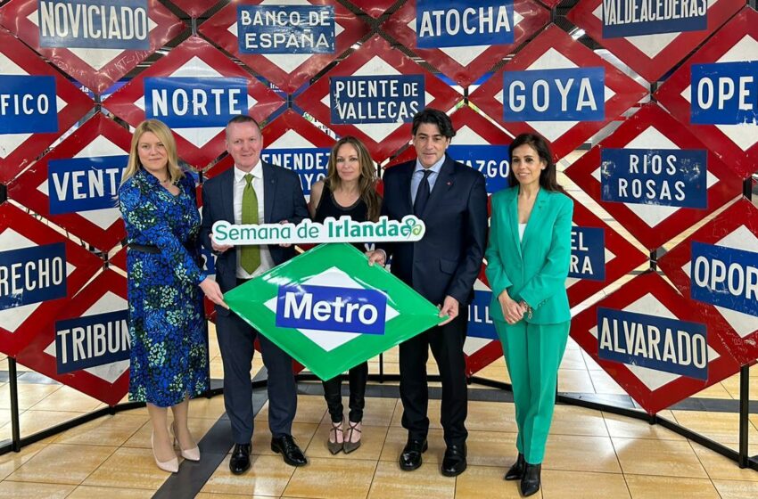  La Comunidad de Madrid celebra la semana de Irlanda con exposiciones, literatura y música en Metro