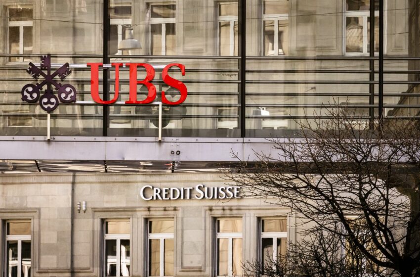  Suiza acelera el plan para que UBS adquiera Credit Suisse