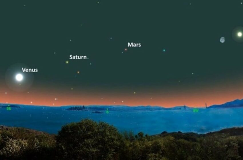  Hay cinco planetas alineados en el cielo: cómo ver el desfile cósmico