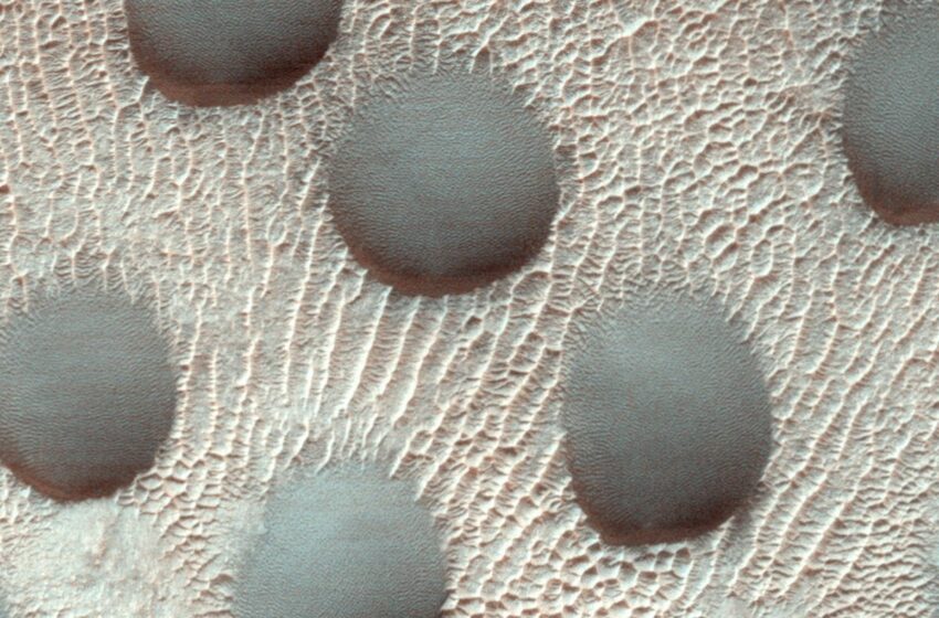  Descubren dunas completamente redondas en Marte, y los científicos están desconcertados