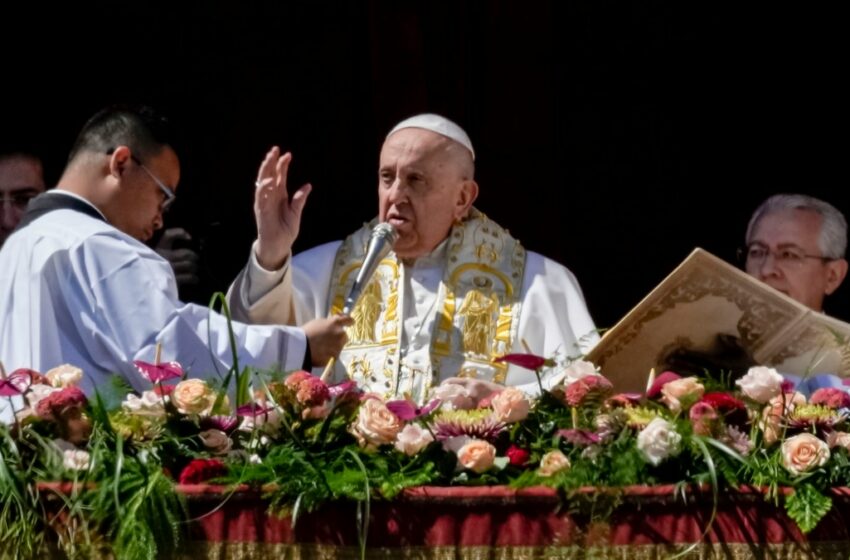  El Papa insta a la paz en Ucrania y Oriente Medio en mensaje mundial de Pascua