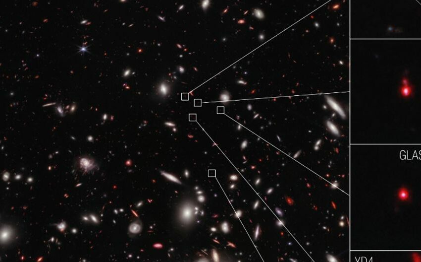  El James Webb capta 7 galaxias a solo 650 millones de años del Big Bang