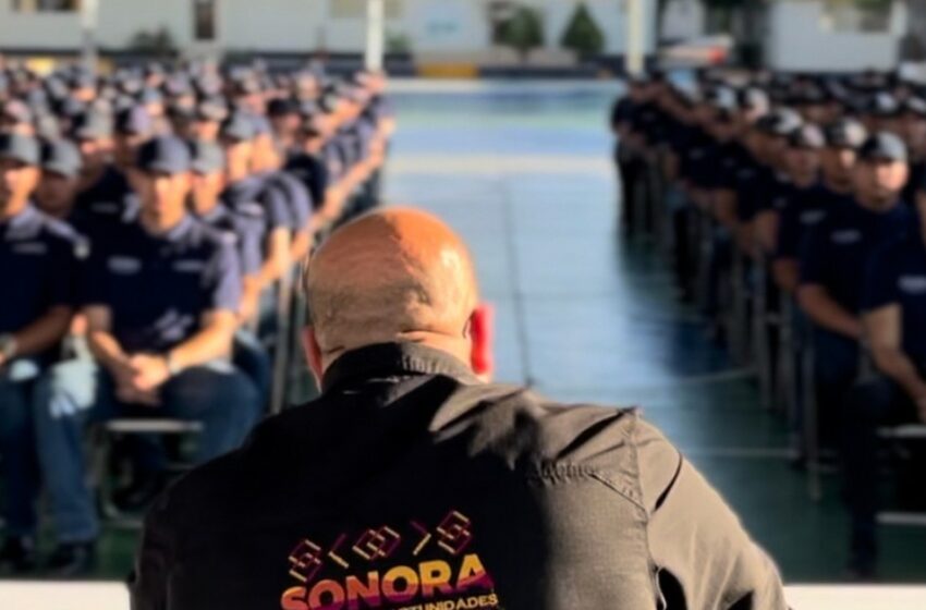  VIDEO: Tiran gas lacrimógeno a reclutas de la Policía Estatal de Sonora para “entrenarlos”