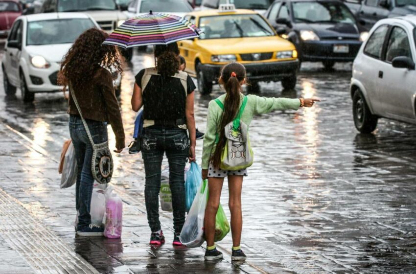  Prepárese… Lluvias y chubascos prevalecen en parte de México, junto a ascenso de temperatura