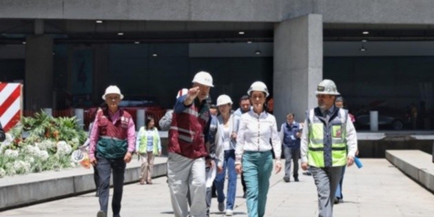  Obra de la Terminal 2 del AICM estará lista en junio: Claudia Sheinbaum