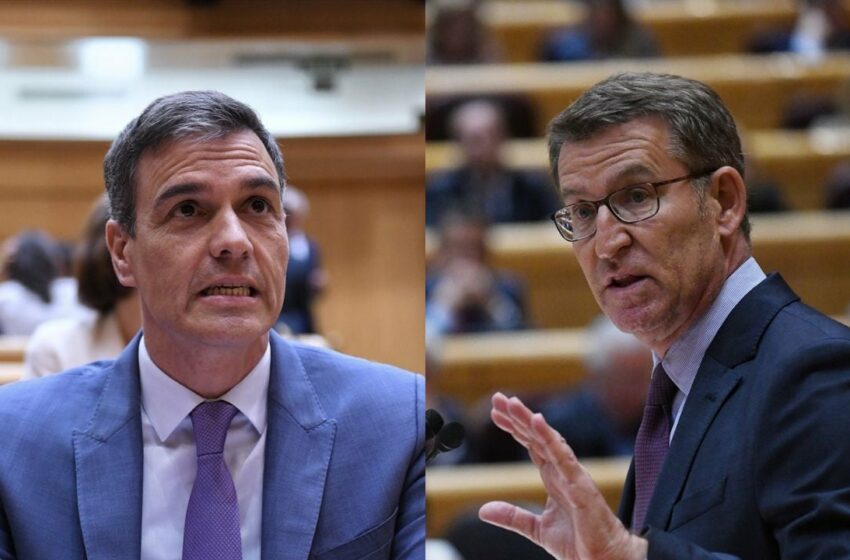  Tenso cara a cara entre Sánchez y Feijóo en el Senado en el que multiplican los reproches de cara a las elecciones