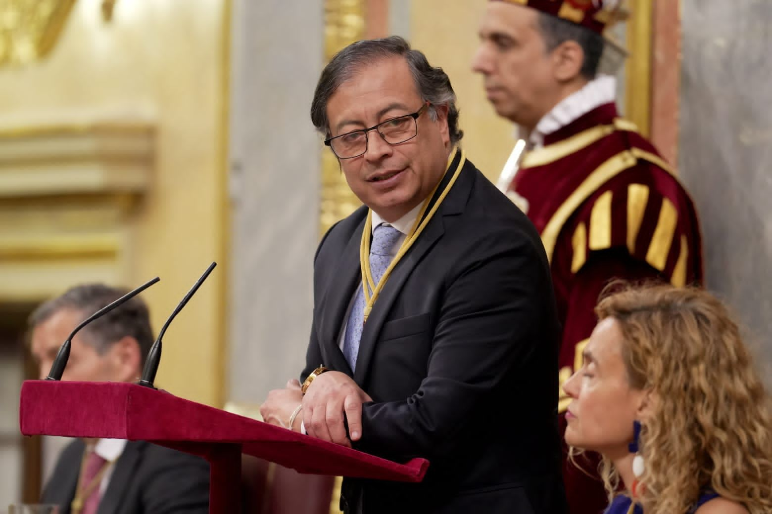 Presidente Petro en el Congreso de diputados de España