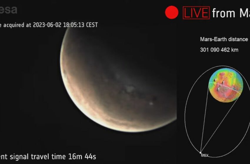  La Agencia Espacial Europa transmite el primer directo desde Marte de la historia, a 300 millones de Kilómetros