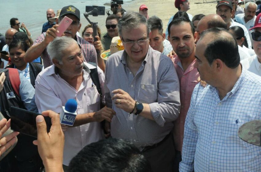  Marcelo Ebrard ya está en Mazatlán, asegura ir al frente en las encuestas