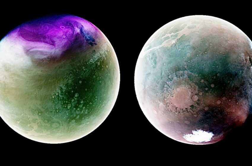  La sonda MAVEN de la NASA comparte dos nuevas fotos de la atmósfera en Marte