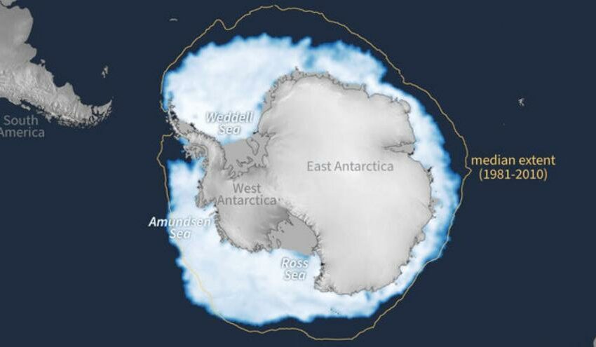  La Tierra se queda sin hielo marino antártico