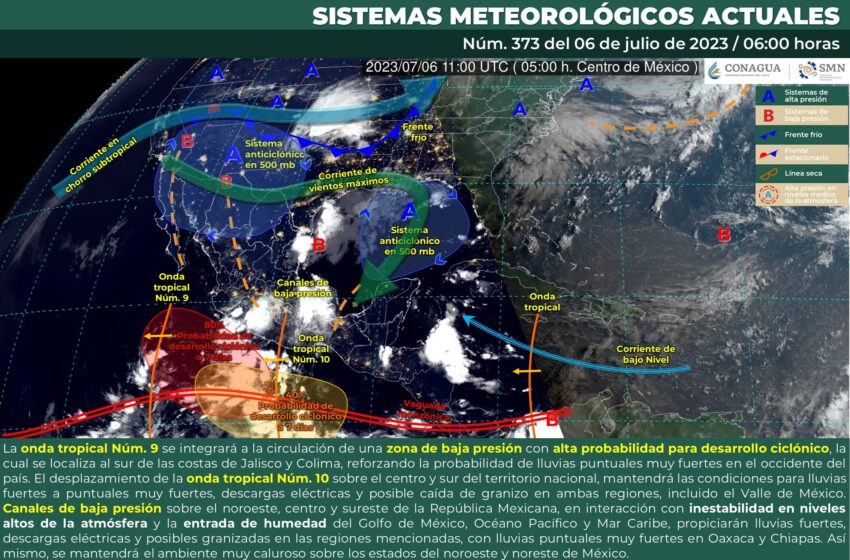  Lluvias muy fuertes en Michoacán, hoy jueves