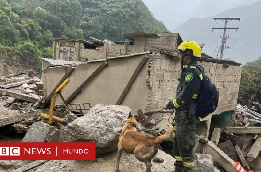  Las imágenes de los efectos de la avalancha en Colombia que dejó al menos 14 muertos y varios desaparecidos