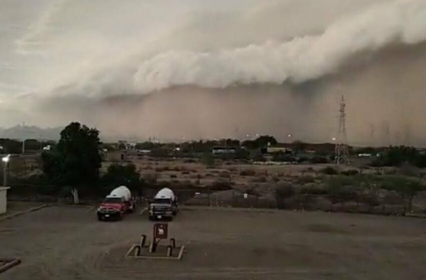  Tormenta de arena azota Sonora; provoca destrozos y pánico entre los habitantes (videos)