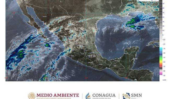  Se esperan lluvias muy fuertes en Colima, Durango, Jalisco, Michoacán, Nayarit y Sinaloa