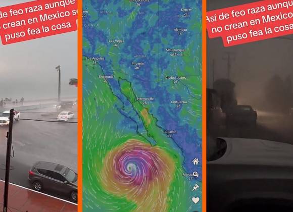  ¡El cielo se cae! Comparten en TikTok videos tras paso del huracán Hilary en Sonora y Baja …