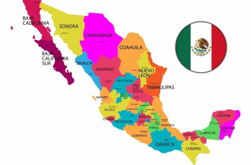  Estados de México, definición, división política y principales capitales