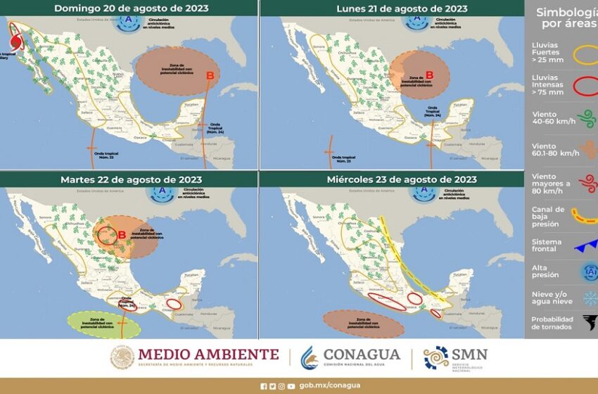  Hilary ya es tormenta Tropical pero ocasiona lluvias fuertes en costas de BC, sonora y Golfo …