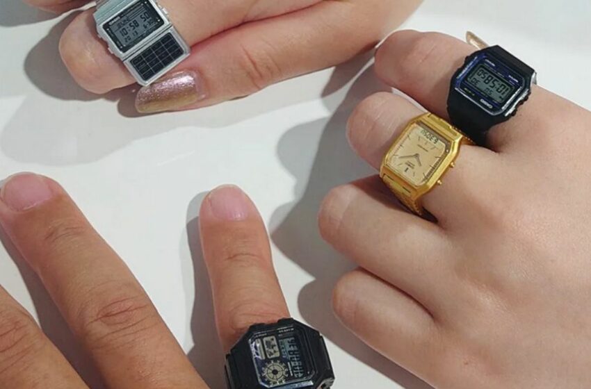  Llegan los mini relojes Casio, que se llevan como un anillo