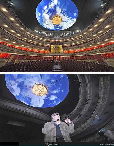  El artista Jaume Plensa abre la cúpula del Teatro Real al cielo madrileño
