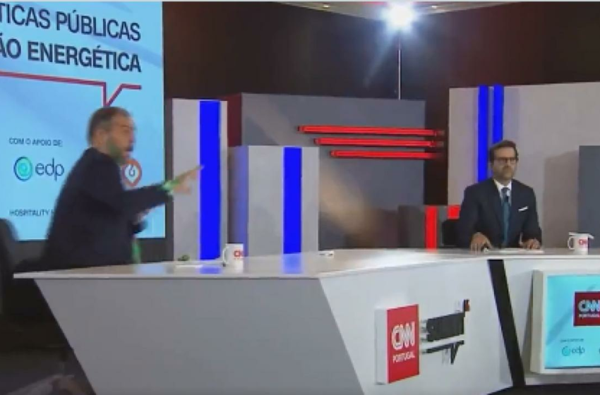  En video: activistas climáticas arrojan tinta al ministro de Portugal de Medio Ambiente