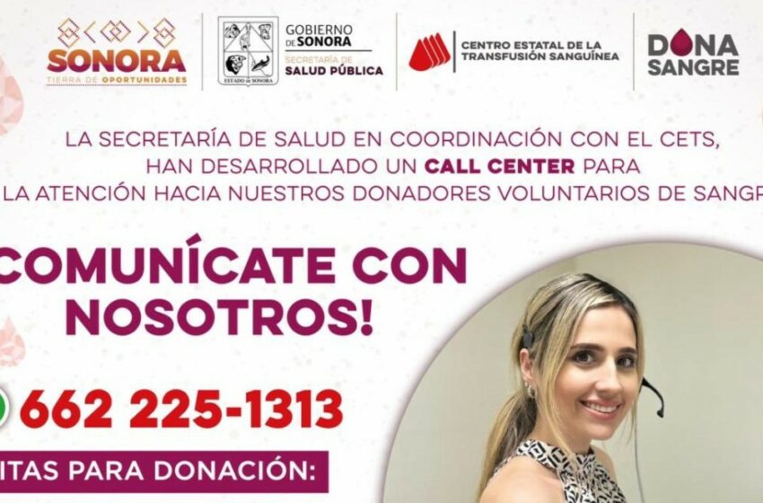  Logra captar el Gobierno de Sonora a más de mil 500 donadores de sangre en lo que va del año