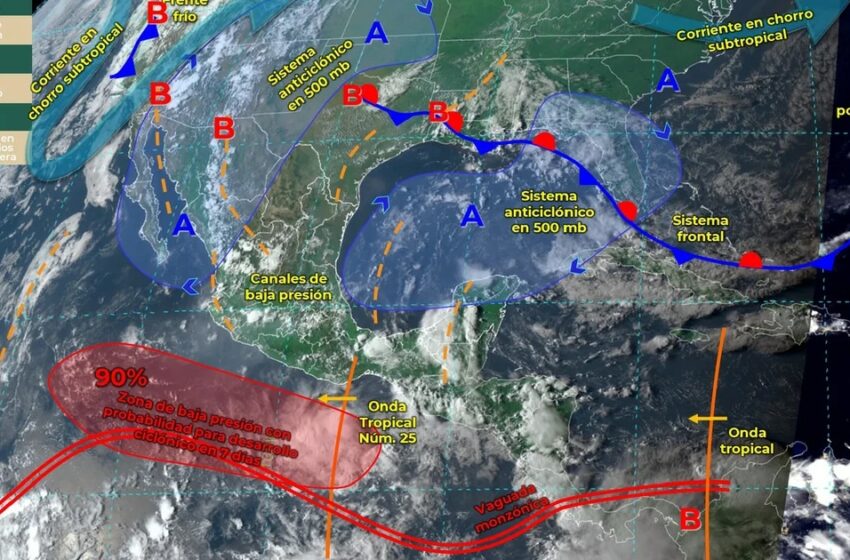  Dos ciclones se formarán en el Pacífico y el Atlántico en los próximos días: qué estados afectarán