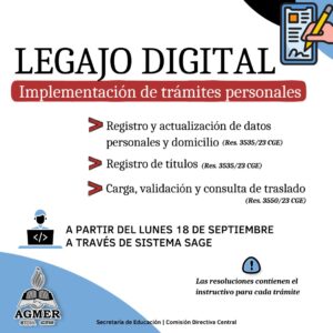  Implementación del Legajo Digital (Resoluciones)