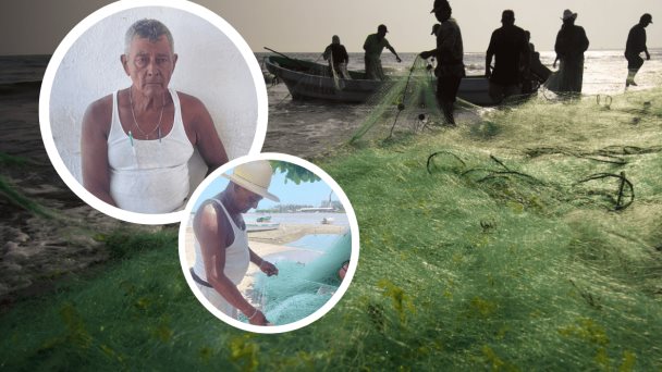  A sus 80 años, Manuel y La Máquina surcan el Golfo de México en busca de pescado