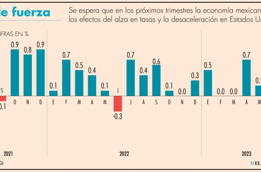  La economía perdió impulso en julio; creció 0.2% mensual