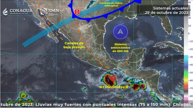  Frente Frío 8 y tormenta tropical “Pilar” prometen norte y lluvia intensa en la Cuenca del Papaloapan