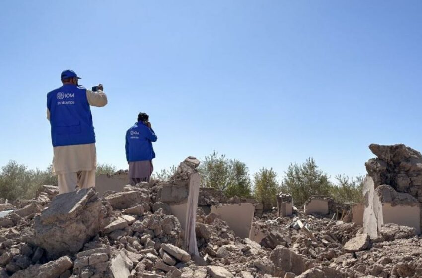  Artículos para la asistencia de emergencia enviados a Herat tras los devastadores terremotos