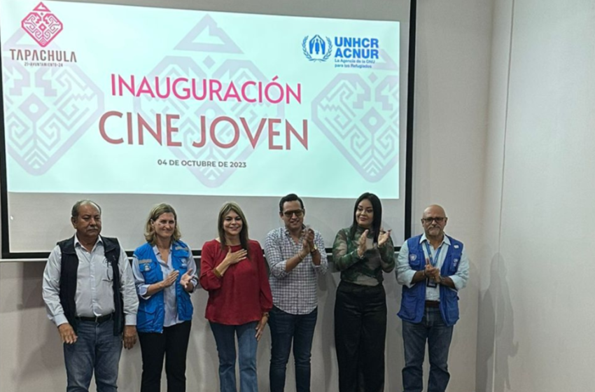  ACNUR inaugura sala de cine en el Territorio Joven de Tapachula