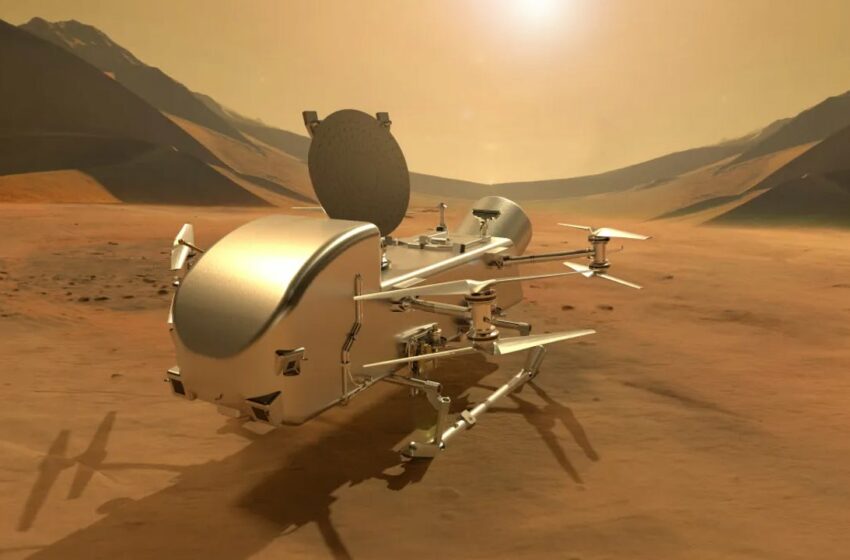  Dragonfly, el dron que la NASA enviará en 2027 a explorar el mundo oceánico Titán