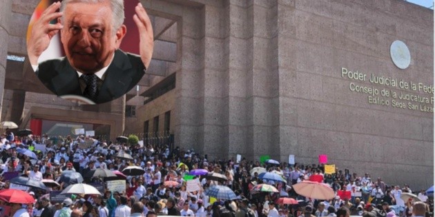  López Obrador denuncia "rebelión" del Poder Judicial por paro nacional