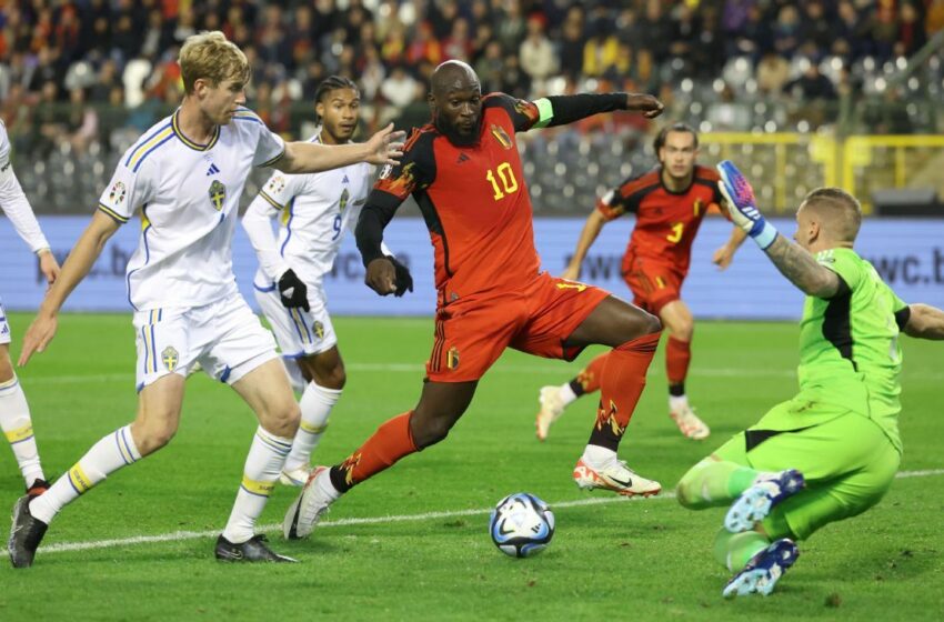  UEFA da por finalizado el Bélgica-Suecia con el resultado de 1-1