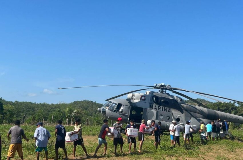  Lleva Marina ayuda humanitaria a comunidades rurales de Acapulco