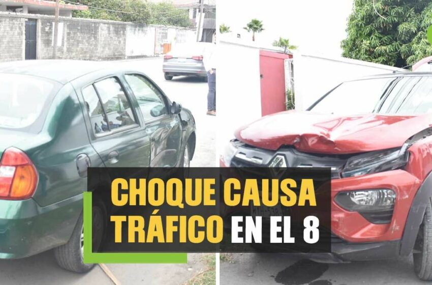  Choque causa tráfico en el 8 – Periodico el 5inco